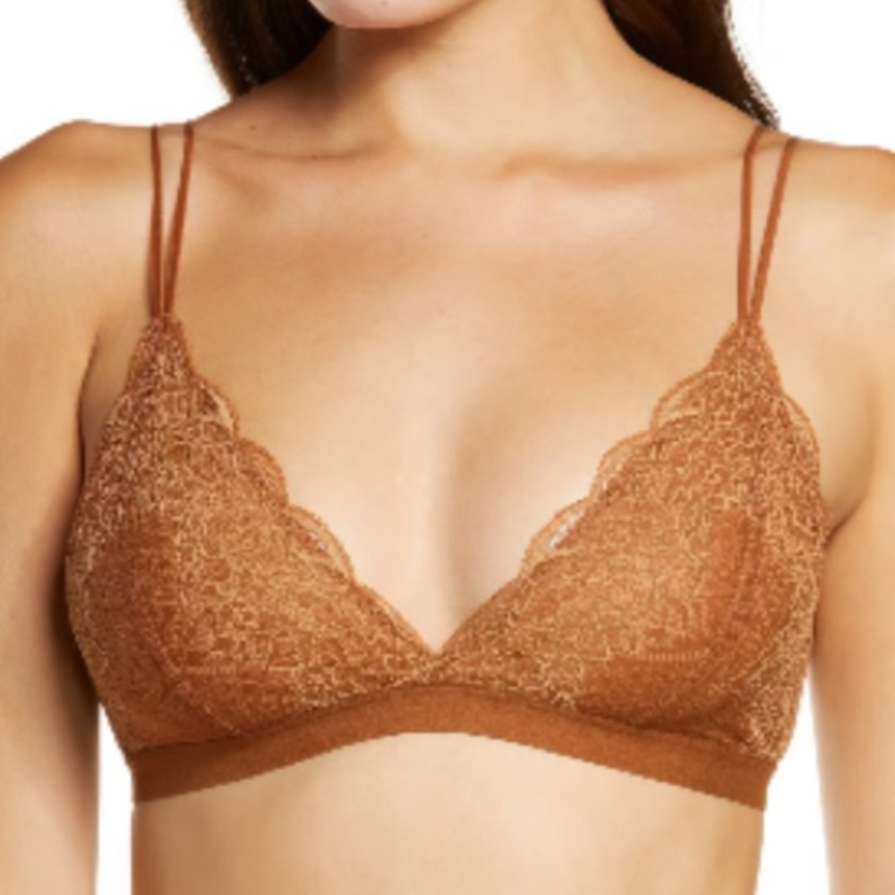 Madewell Lace Bralette dark baltic